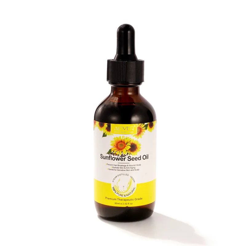 Aliver Organic Sunflower Seed Oil For Skin, Face, & Hair