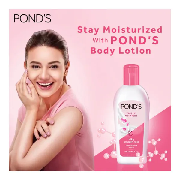 Ponds Triple Vitamin Moisturizing Lotion Vitamin B3 E & C 200ml