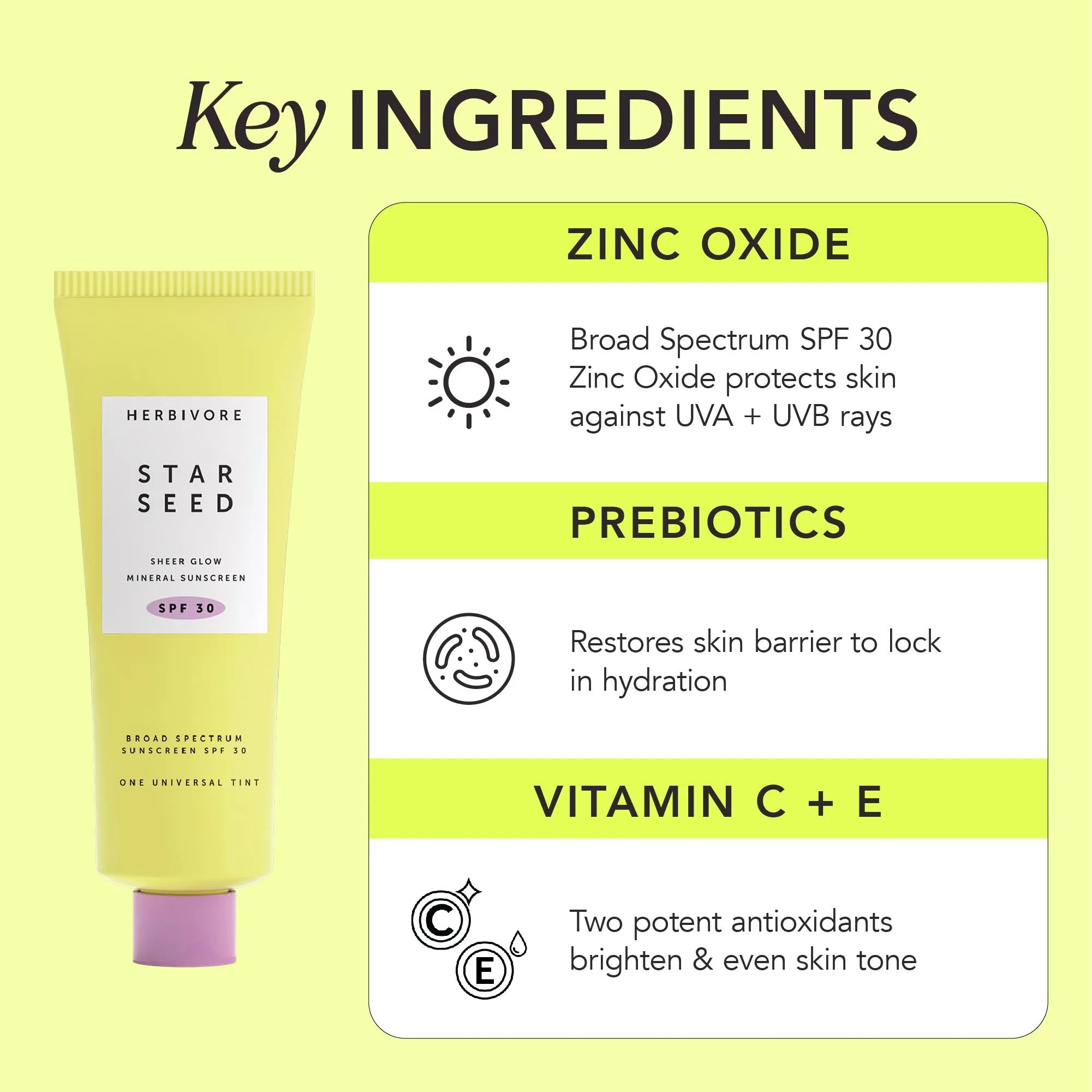 Star Seed Sheer Glow Mineral Sunscreen Spf 30